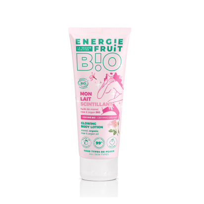 Energie Fruit Lait corps scintillant monoï rose bio, 200ml | Parashop.com