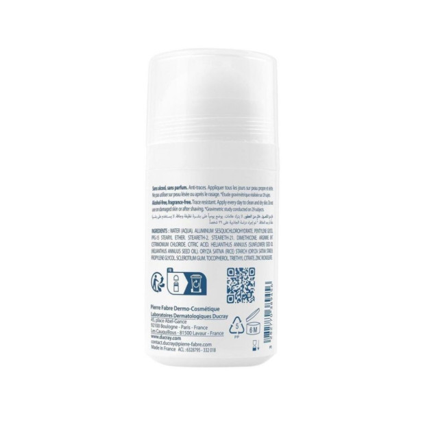 Ducray HIDROSIS CONTROL Roll-On Anti-Transpirant Aisselles, 40ml | Parashop.com