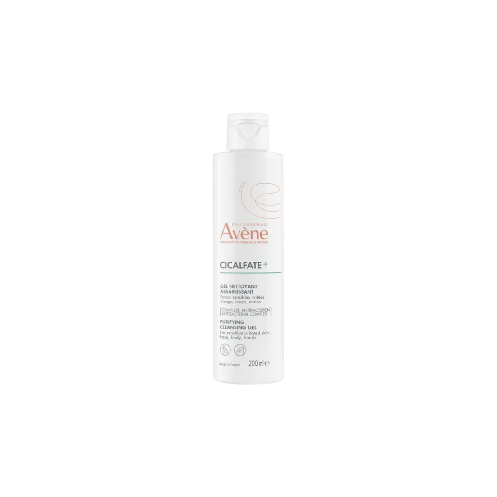 Avene CICALFATE+ Gel Nettoyant Assainissant Visage Corps & Mains 200ml