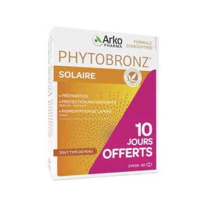 Arkopharma PHYTOBRONZ® Préparateur Solaire, 2 Boîtes 30 comprimés | Parashop.com