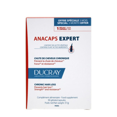ANACAPS EXPERT Chute de cheveux chronique, 90 gélules