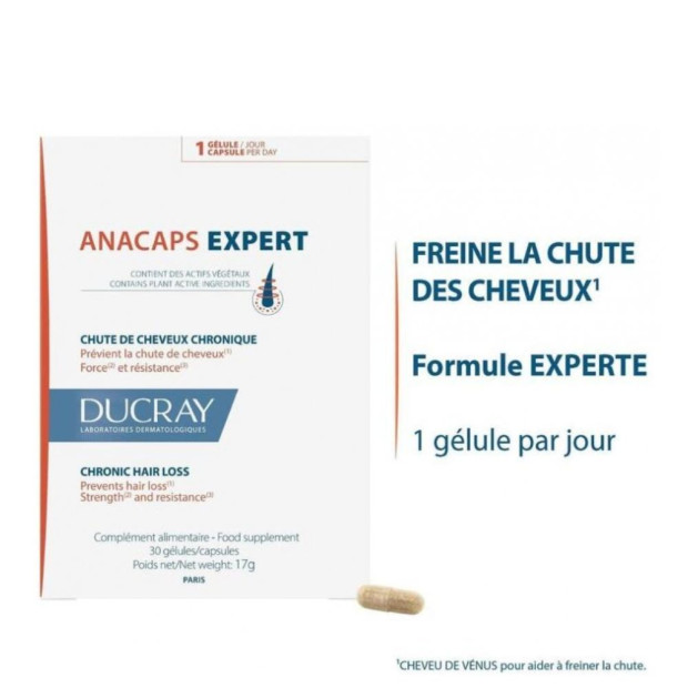 ANACAPS EXPERT Chute de cheveux chronique, 90 gélules