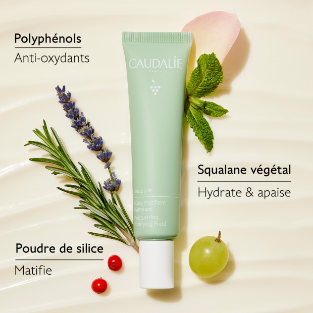 Caudalie VINOPURE Fluide Matifiant Hydratant, 40ml | Parashop.com