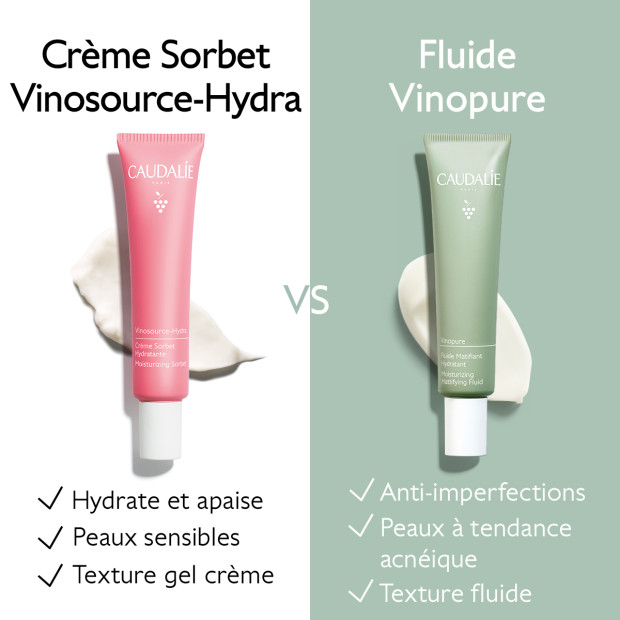 Caudalie VINOPURE Fluide Matifiant Hydratant, 40ml | Parashop.com