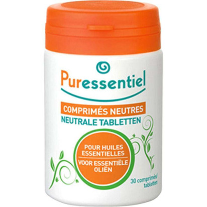 COMPRIMES NEUTRES, pour huiles essentielles, 30 cps Puressentiel - Parashop