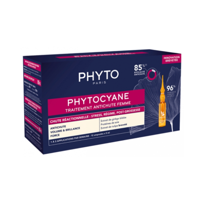 Phyto PHYTOCYANE Traitement Antichute Femme Reactionnelle  12X5ml | Parashop.com