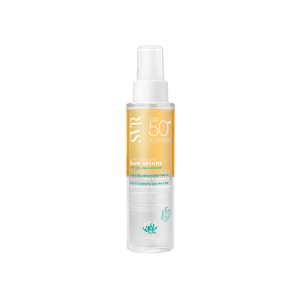 SVR SUN SECURE Eau Solaire Biodégradable SPF50+, 100ml | Parashop.com