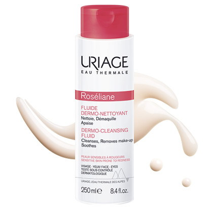 Uriage ROSÉLIANE Fluide Dermo-Nettoyant, 250ml | Parashop.com