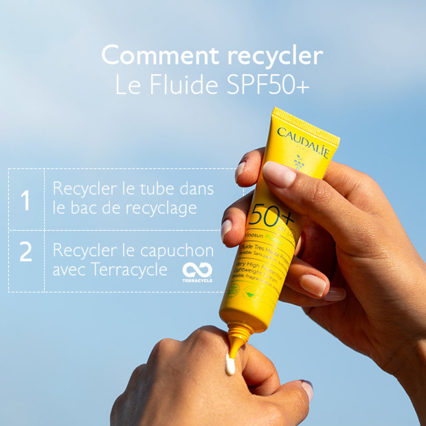 Caudalie VINOSUN Fluide solaire SPF50+, 40ml | Parashop.com