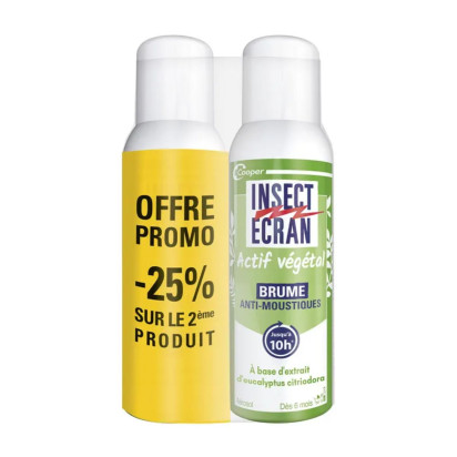 Brume Anti-Moustiques Actif Végétal Dès 6 Mois, 2x100ml | Parashop.com