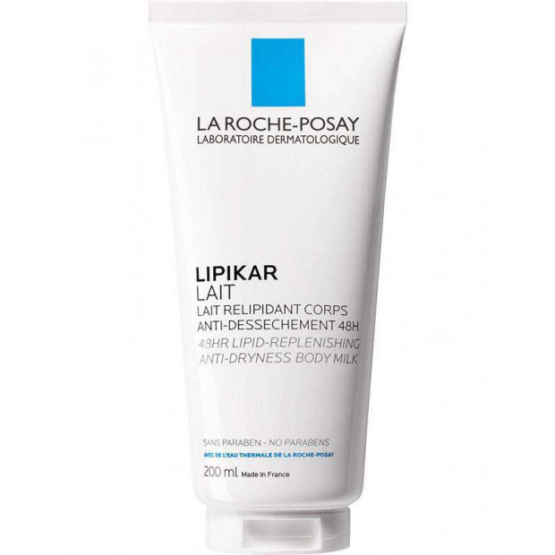 LIPIKAR Lait relipidant corps anti-dessèchement, 200ml La Roche-Posay - Parashop