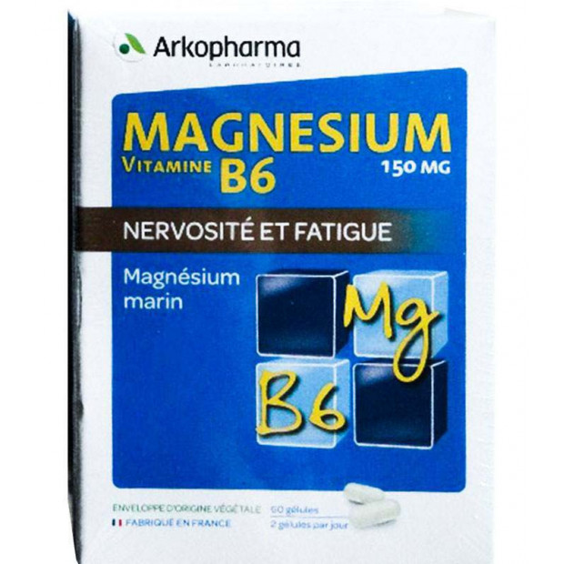 ARKOVITAL® Magnésium Vitamine B6, Boîte 60 Gél