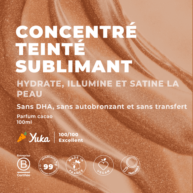 Energie Fruit Autobronzant Concentré Teinté Sublimant Bio, 100ml | Parashop.com