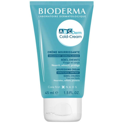 ABCDERM Cold cream Crème nourrissante, 45ml Bioderma - Parashop