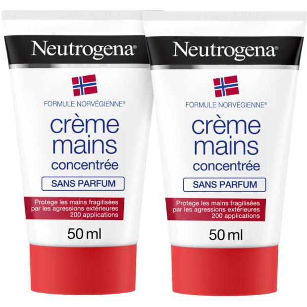 Duo Crème Mains Appaisante Sans Parfum, 2 x 50ml Neutrogena - Parashop