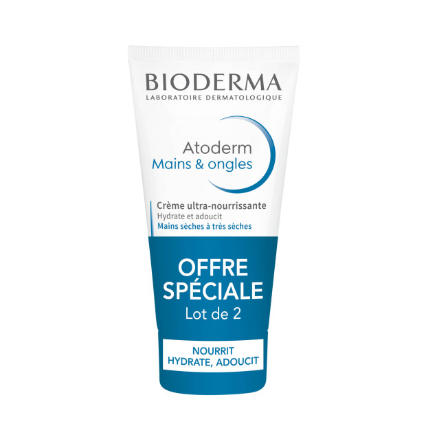 Bioderma Crème ultra-nourrissante mains & ongles, lot 2x50ml | Parashop.com
