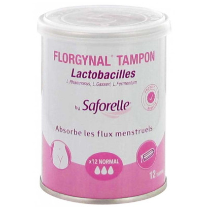 FLORGYNAL Tampon Probiotique Normal. Boîte 12 Saforelle - Parashop