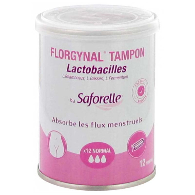 FLORGYNAL Tampon Probiotique Normal. Boîte 12 Saforelle - Parashop
