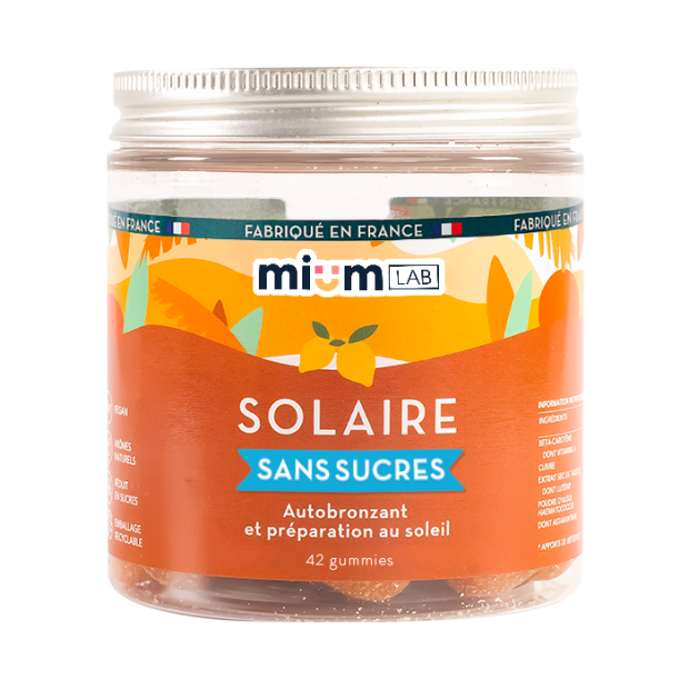 Gummies Solaire Sans Sucre, 42 Gummies