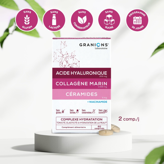 Complexe Hydratation Tonicité Élasticité & Hydratation De La Peau, 60 Comprimés