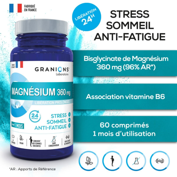 Magnésium 360 Mg, 60 Comprimés