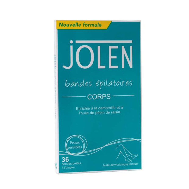 Bandes Epilatoires Corps 36 Bandes Jolen - Parashop