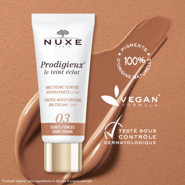 Prodigieux® Le Teint Eclat - Bb Crème Teintée Hydratante 24H - 03 Foncé, 30ml