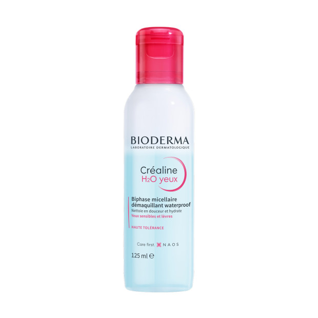 Bioderma CREALINE H2O Biphase démaquillant yeux sensibles et lèvres, 125ml | Parashop.com
