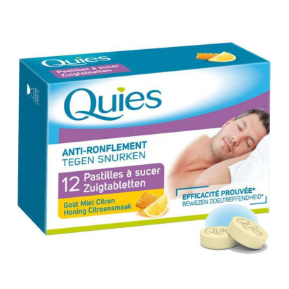 Anti-Ronflement Pastilles à Sucer Miel Citron. Boîte 12 Quies - Parashop