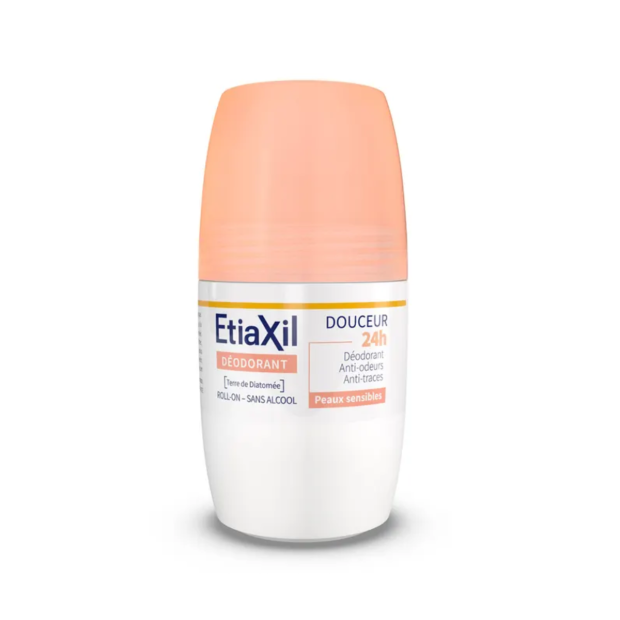 Déodorant Roll-On Douceur 24H Peaux Sensibles, 50ml