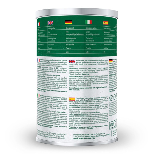 Ea Fit PUNCH POWER BIO RECUP MAX Saveur Banane, 480g | Parashop.com