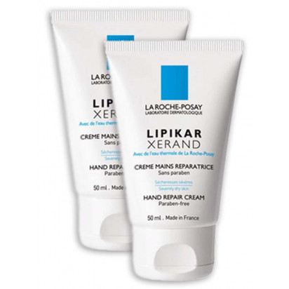 LIPIKAR XERAND, crème mains réparatrice, 2x50ml La Roche-Posay - Parashop