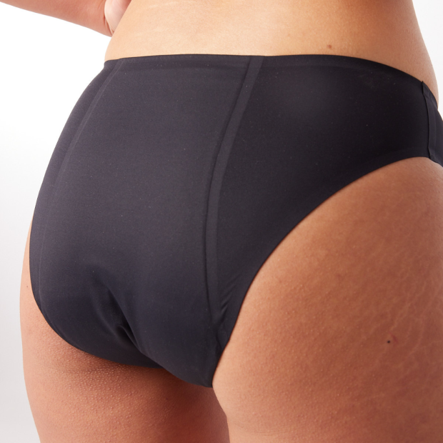 Culotte Menstruelle Sans Couture Flux Très Abondant Noir L