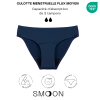 Culotte Menstruelle Sans Couture Flux Moyen Bleu Marine L
