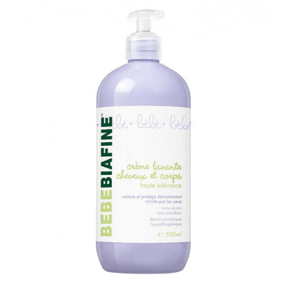 BEBEBIAFINE Crème lavante corps et cheveux, 500ml