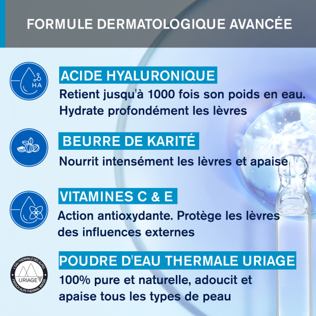 Uriage EAU THERMALE Stick Lèvres Hydratant, 4g | Parashop.com