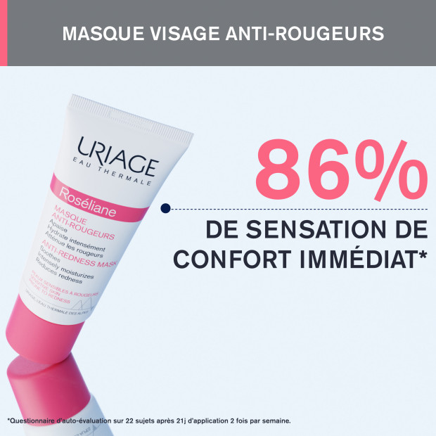 Uriage ROSÉLIANE Masque Anti-Rougeurs, 40ml | Parashop.com