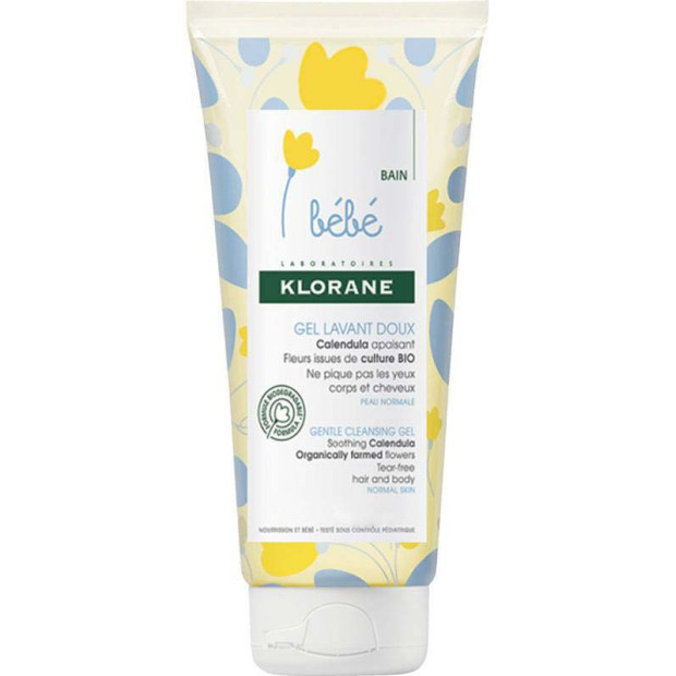 BEBE Gel Douceur Moussant Corps et Cheveux, 200ml Klorane - Parashop