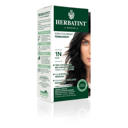 1N NOIR Soin colorant permanent, 150ml Herbatint - Parashop