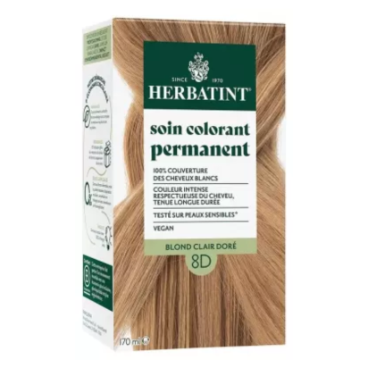 Soin Colorant Permanent - Coloration : 8D Blond Clair Doré, 170ml