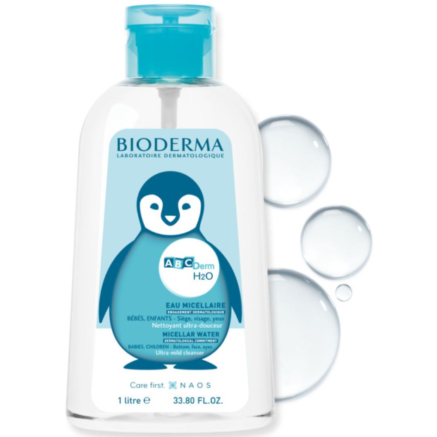 Bioderma ABCDerm H2O Eau Micellaire 1 Litre | Parashop.com