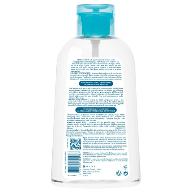 Bioderma ABCDerm H2O Eau Micellaire 1 Litre | Parashop.com