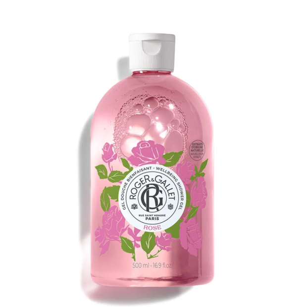Rose Gel Douche Bienfaisant, 500ml