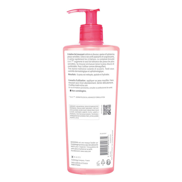 Bioderma CRÉALINE Gel Moussant, 500ml | Parashop.com