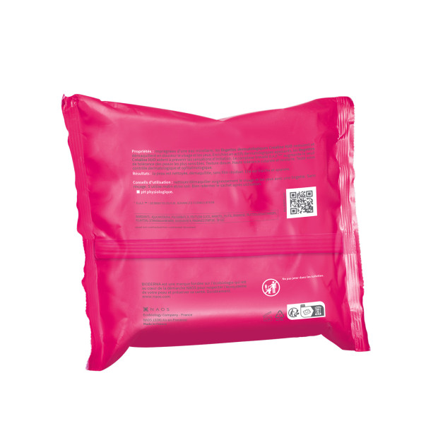 Bioderma CRÉALINE H2O Lingettes, 25 unités | Parashop.com