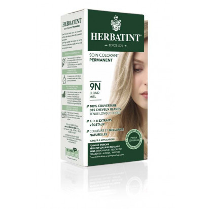 9N BLOND MIEL Soin colorant permanent, 150ml Herbatint - Parashop