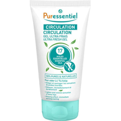 CIRCULATION, Gel Ultra-Frais Circulation aux 17 Huiles Essentielles, 125ml Puressentiel - Parashop