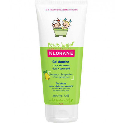 JUNIOR Gel douche Poire, 200ml Klorane - Parashop