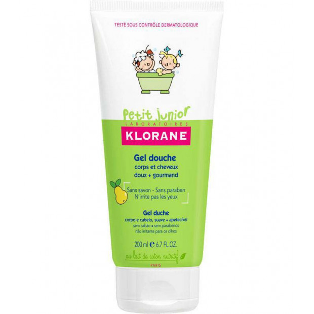 JUNIOR Gel douche Poire, 200ml Klorane - Parashop