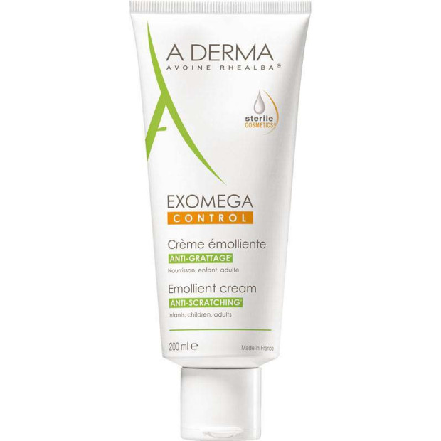 EXOMEGA CONTROL Crème émollient anti-grattage, 200ml A-Derma - Parashop